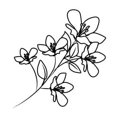 güzel çiçekler dekoratif simgesi