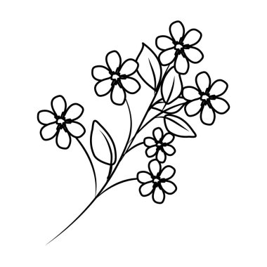 güzel çiçekler dekoratif simgesi