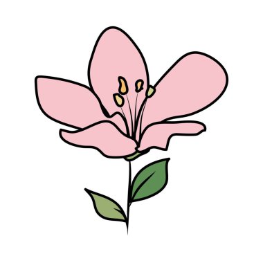 güzel çiçek dekoratif simgesi