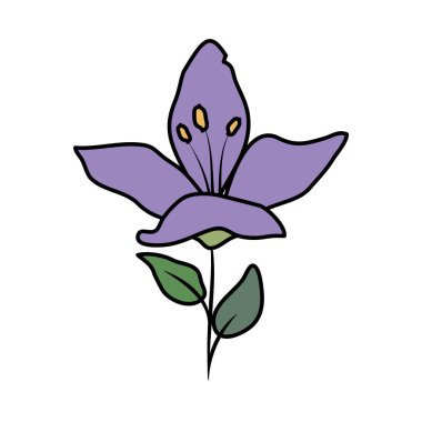 güzel çiçek dekoratif simgesi