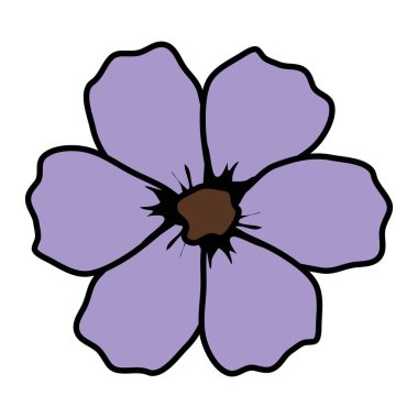 güzel çiçek dekoratif simgesi