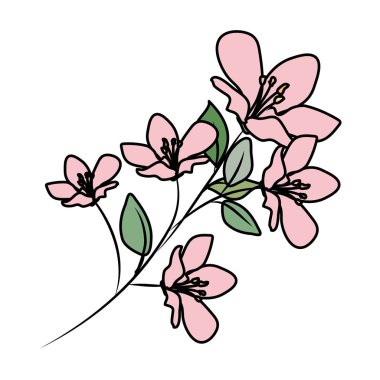 güzel çiçekler dekoratif simgesi