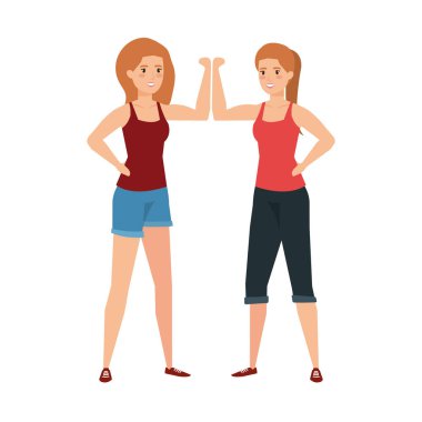 güçlü kadınlar çift kol sinyal