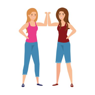 güçlü kadınlar çift kol sinyal