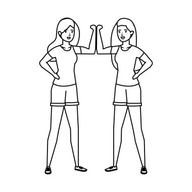 güçlü kadınlar çift kol sinyal