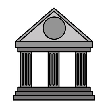 Banka binası simgesi izole edildi