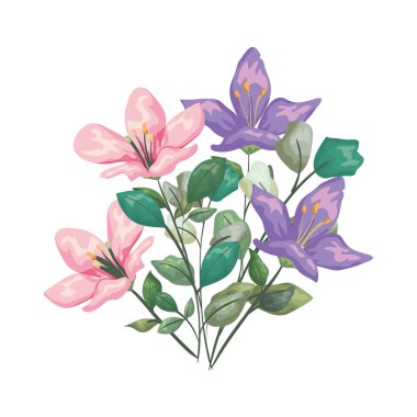 güzel çiçekler dekoratif simgesi