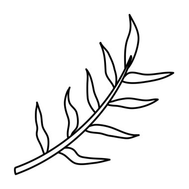 Yapraklı ağaç dalı.