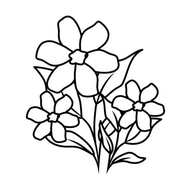 güzel çiçekler dekoratif simgesi