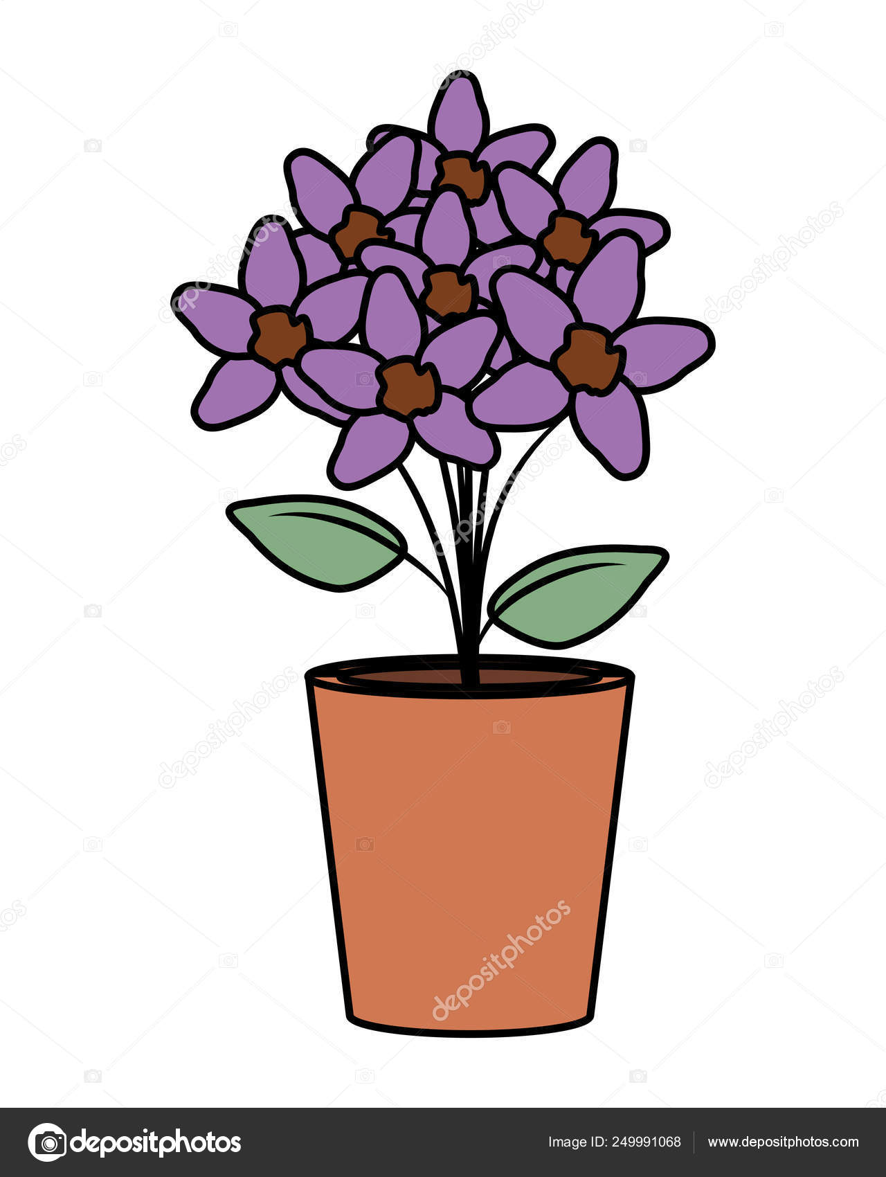 Panci tanah liat Stok Vektor Ilustrasi Panci tanah liat