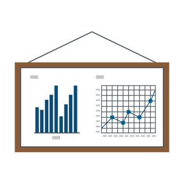 istatistik oklarla hafif karton