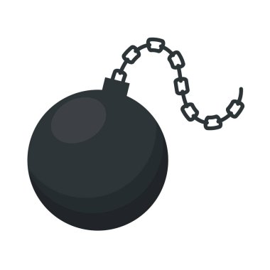 köle topu izole simgesi