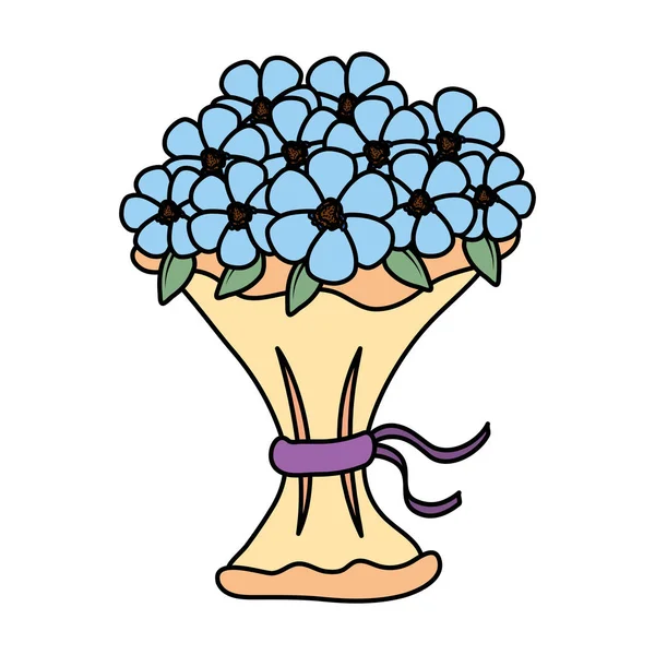 美しい花の花束アイコン — ストックベクタ