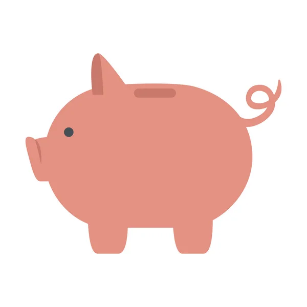 Значок заощадження свинячих грошей — стоковий вектор