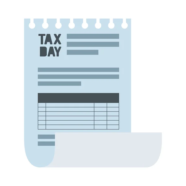 Vergi belgeleri kağıt simgesi — Stok Vektör