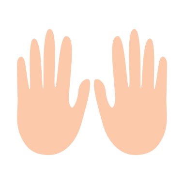 Beş parmak gösterilen eller