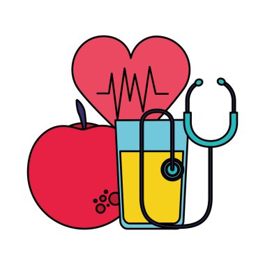 meyve kalbi steteskop sağlık