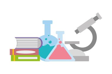 mikroskop kitaplar şişesi bilim