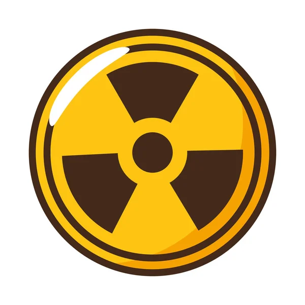 Símbolo de radiación ciencia — Archivo Imágenes Vectoriales