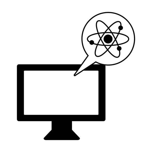 Atom laboratoře informatika — Stockový vektor