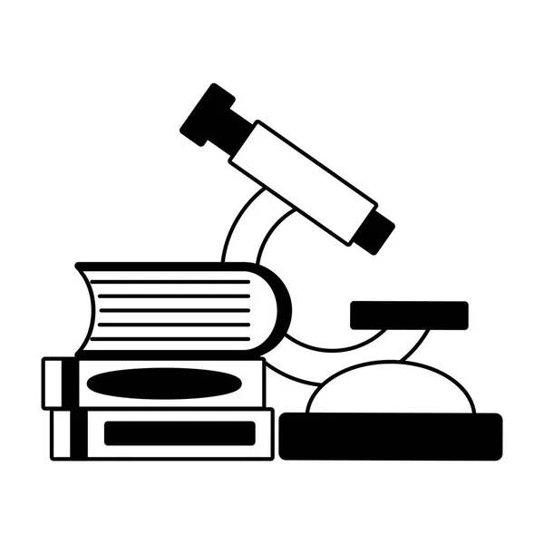 顕微鏡の本研究所科学 — ストックベクタ