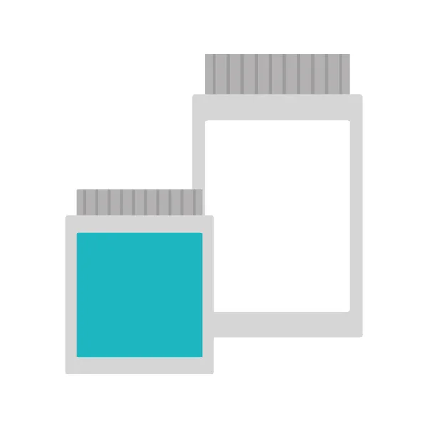 Medisinske flasker - laboratorieforskning – stockvektor