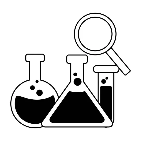 Kolf glaswerk Vergrootglas — Stockvector