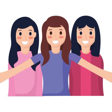 İnsanlar alarak selfie