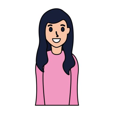 Gülümseyen kadın portresi