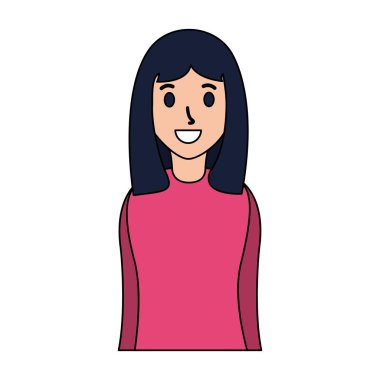 Gülümseyen kadın portresi