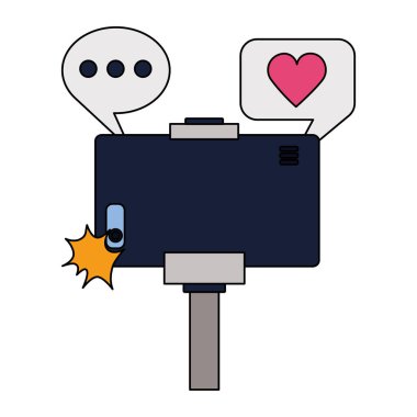 İnsanlar alarak selfie