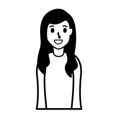 Gülümseyen kadın portresi