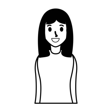 Gülümseyen kadın portresi