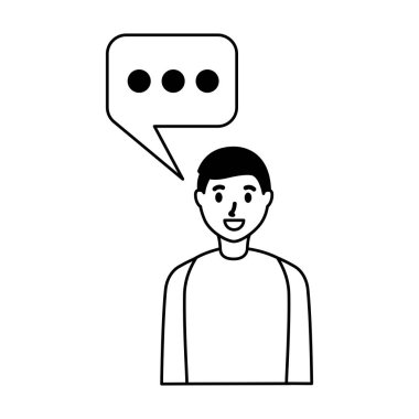 adam konuşma balonu