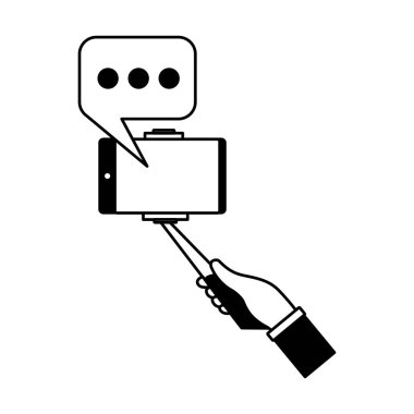 İnsanlar alarak selfie