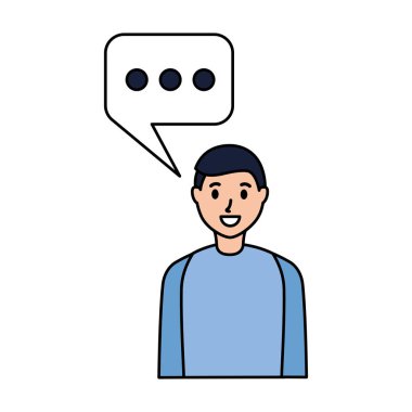 adam konuşma balonu