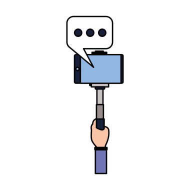 İnsanlar alarak selfie