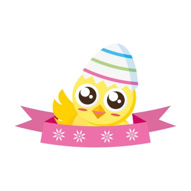 sevimli civciv easter