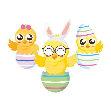 sevimli civciv easter