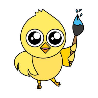 fırça ile tatlı piliç