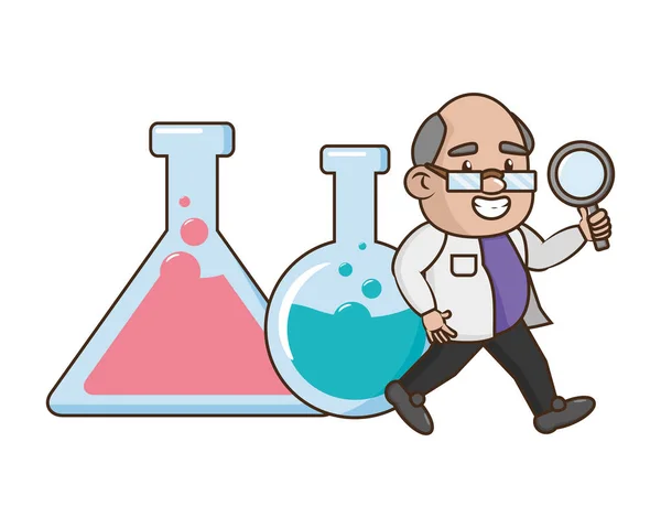 Wissenschaftliche Laborwissenschaft — Stockvektor