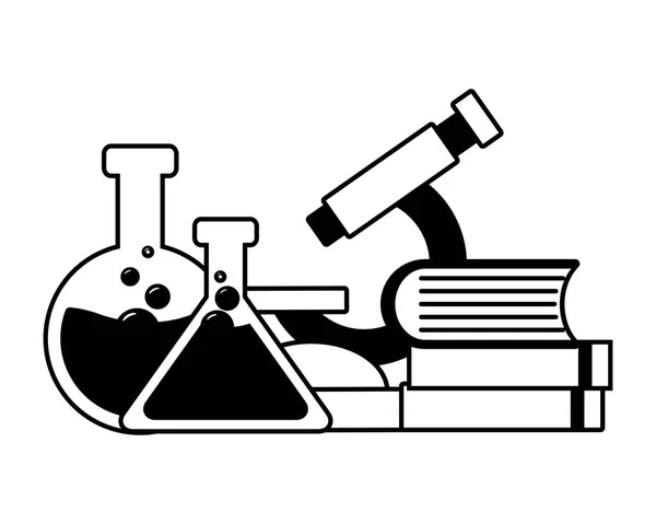 Laboratorium gereedschap wetenschap — Stockvector