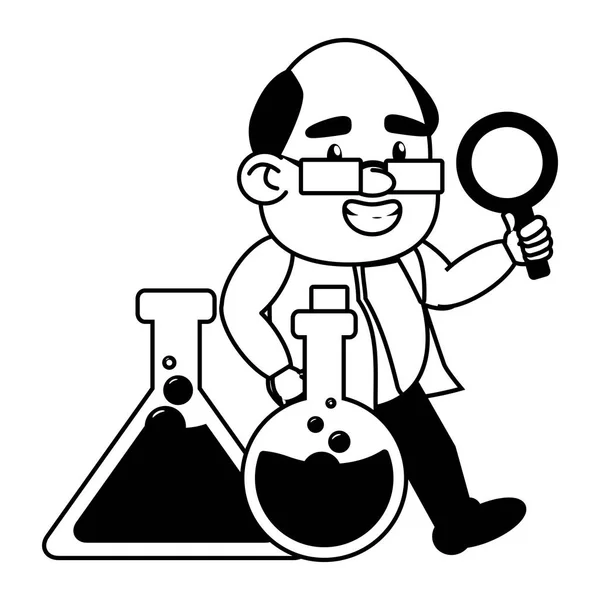 Wissenschaftliche Laborwissenschaft — Stockvektor