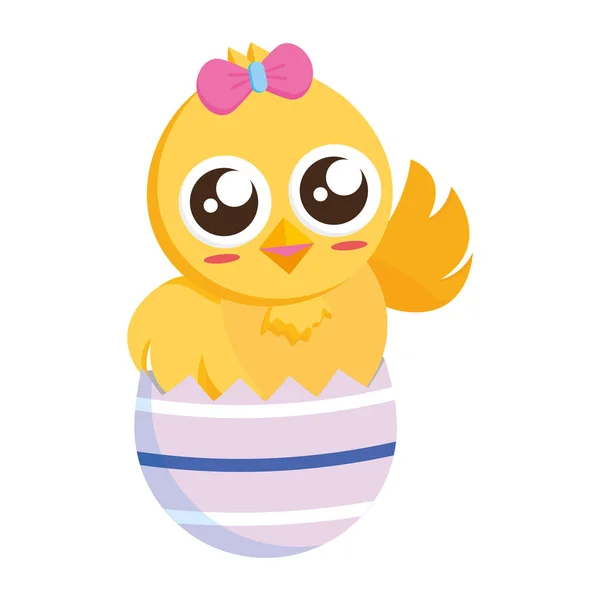 Leuke chick Pasen — Stockvector