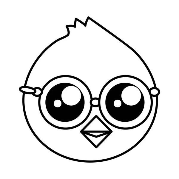 Cute chick head — 图库矢量图片