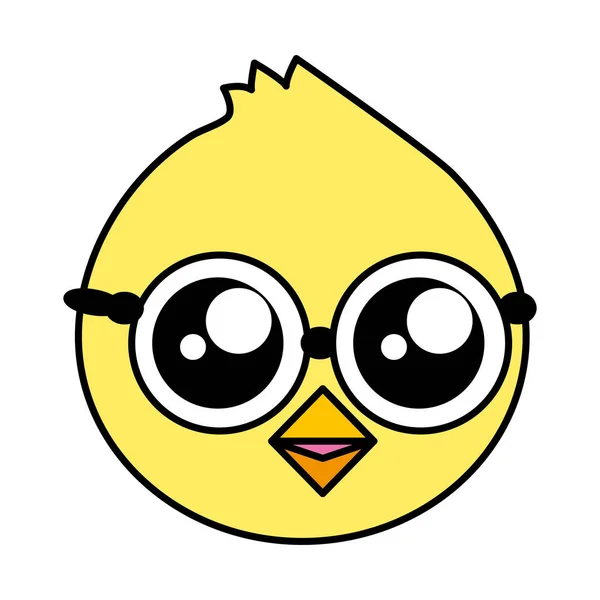 Cute chick head — 图库矢量图片