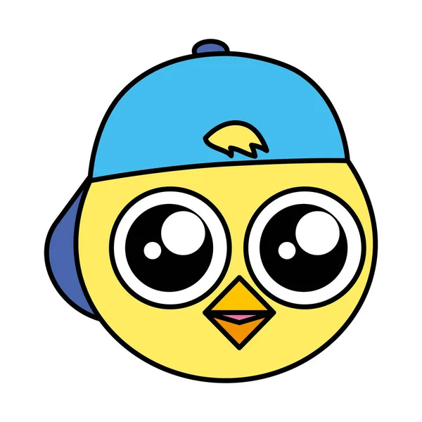 Cute chick head — 图库矢量图片