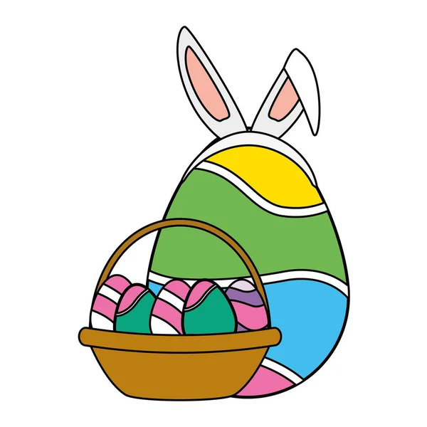 Happy easter eggs — Stock Vector