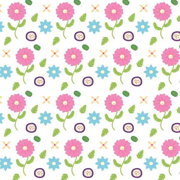 Fond fleurs décoration florale — Image vectorielle