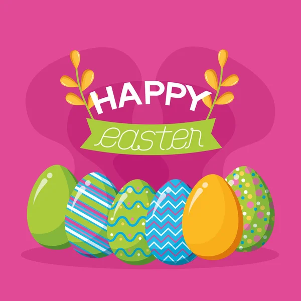 Feliz celebración de Pascua — Vector de stock